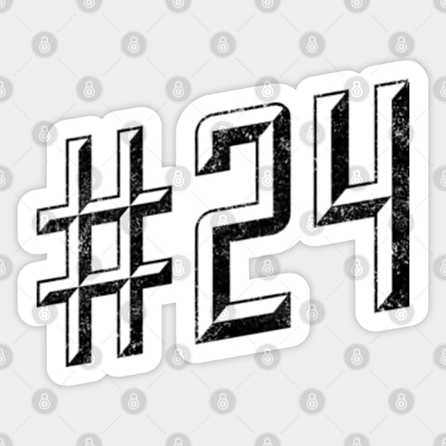 24 Twenty Four Sticker by Worldengine